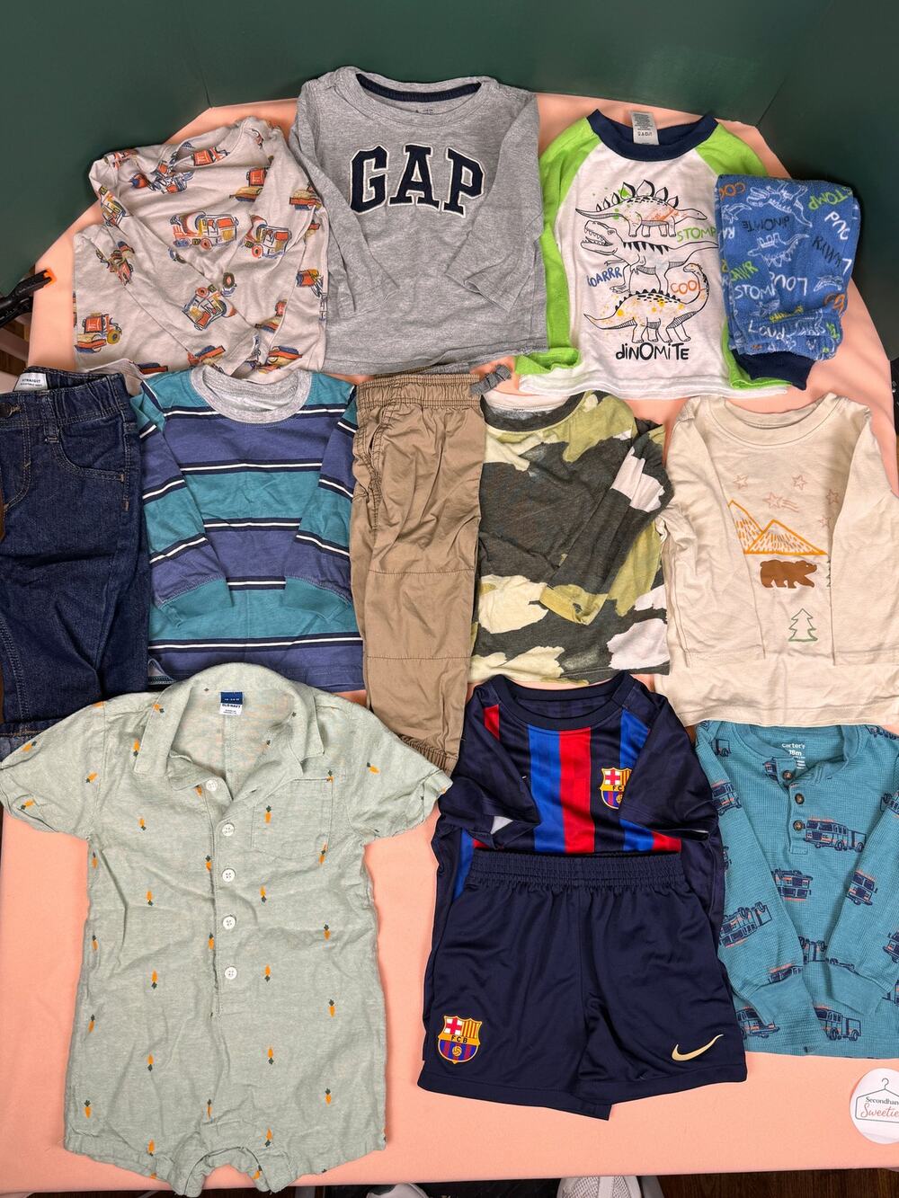 Toddler Boy 18M Fall Winter Clothing Bundle 16 Pc Lot SKU #676